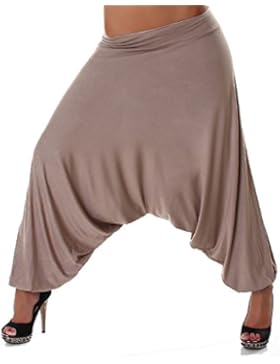 Jela London Damen Haremshose Hose Pluderhose Aladinhose