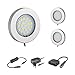 Produktbild ledscom 3er-Set LED Unterbau-Leuchte Maja mit Trafo, rund, flach, 6cm Ø, 290lm, weiß