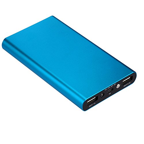 Power Bank  20000mAh Cargador de Bater  a Externa Ultra Port  til con tecnolog  a inteligente para iPhone Serie  Dispositivos Android  Tel  fonos M  viles  Tablet Azul