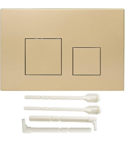 Placca Di Scarico Doppia GEBERIT - Per Modelli Sigma, Finitura Cromo Oro - Facile Installazione Senza Opere - Foto 7