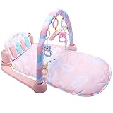 【VERPACKUNGSLISTE】 Klaviertasten (abnehmbar) + Game Cover (abwaschbar) + Halter (abnehmbar) + Vier interessante Rasseln (austauschbar und zerlegbar) + Ein Spiegel (austauschbar und zerlegbar) Produktgröße: 80 * 58 * 44 cm / 31,50 * 22,83 * 17,32 Zoll