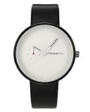 JSDDE Montre à Quartz Unisexe Mouvement Japonais Bracelet PU Style Simple Chic a