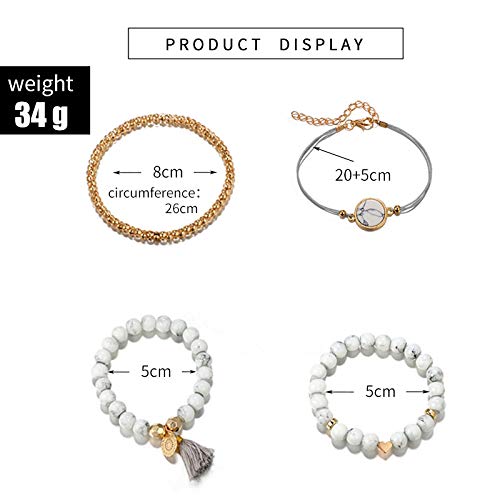 Preisvergleich Produktbild RQWY Armband, 18 Verschiedene Designs, Schildkröten-Herz-Perlen, Wellen-Charm-Armbänder für Boho Quasten-Armband, Schmuck Großhandel