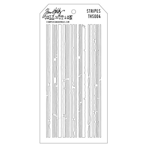 Stempel Anonymous Kunststoff Tim Holtz Layered Stencil 4.125-inch X 21,6 cm, Streifen