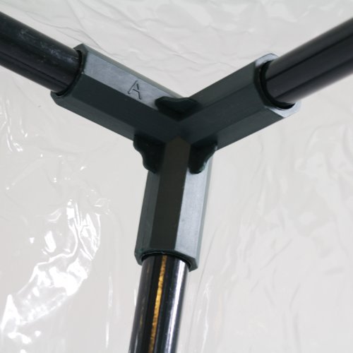 Tomatengewächshaus Gewächshaus Anzuchtsregal | ca. 100 x 50 x 150 cm | mit PE-Schutzhülle - 4