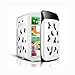 Produktbild HuanLeBao Reisekühlschrank: Mobiler Mini-Kühlschrank mit Wärmefunktion, 12V, 15 Liter (Mini-Kühlschrank für Auto) , Black White , 15l