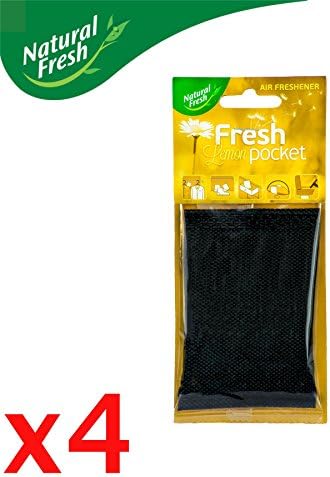 Aromatic Home Air Freshener Scent Fragrance Fresh Pocket Scented Sachet Neutralizer Lemon Multipurpose, Pack of 4
