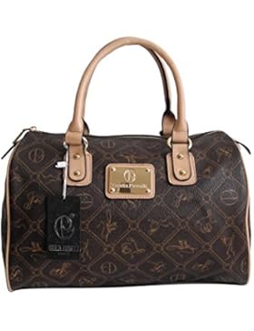 Giulia Pieralli - Damen Glamour Handtasche Damentasche Tasche Henkeltasche Bowling Tasche Umhängetasche - präsentiert...