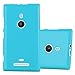 Produktbild Cadorabo Hülle für Nokia Lumia 925 - Hülle in Jelly HELL BLAU – Handyhülle aus TPU Silikon im Jelly Design - Silikonhülle Schutzhülle Ultra Slim Soft Back Cover Case Bumper