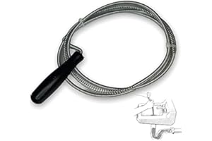 CARIBOU LIVING Flexible Spring Wire Metal Snake - Sink & Drain Unblocker Cleaner Hair Removal Tool Eco-Friendly - 90 Centimeter