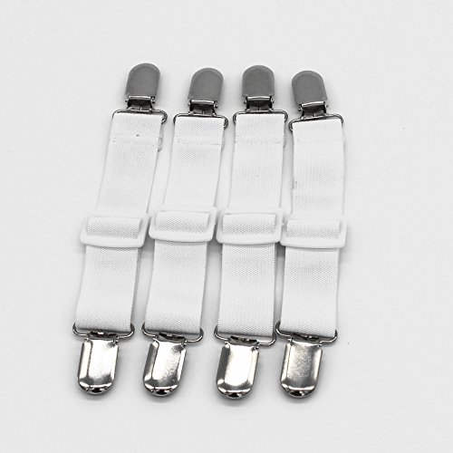 4er Verstellbare Bettlaken Spanner Bettlakenspanner Betttuchspanner Spannbettlakenhalter - 2