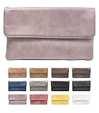 Magnetverschluss cecilia&bens Damen Clutch in Rosé/Lila  kleine Handtasche  Abendtasche passend für Sommer&Winter