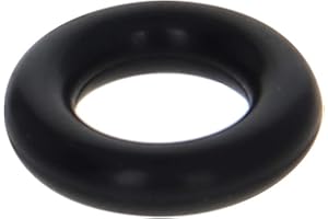 Othmro O-ring in gomma fluoruro, diametro 15 mm, diametro 8 mm, spessore 3,5 mm, guarnizione di tenuta, colore nero, confezione da 10