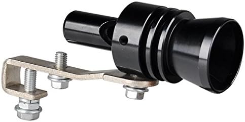 New Universal Black Turbo Sound Exhaust Muffler Pipe Whistle / Fake Blow-off BOV Simulator Whistler Size XL