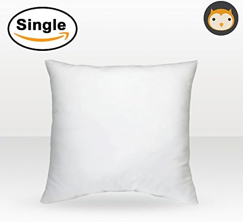 Cushion Pad Stuffer - Pillow Inner Insert Filler, Natural Cotton, Hypoallergenic - Machine Washable, Sofa and Bed Pillow, Superior Hotel Quality Throw Pillow, 40 x 40 cm (Single Pack)