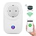 Produktbild Alexa Wlan Steckdose, Exsart Intelligente Wifi Smart Steckdose Funktioniert mit Amazon Alexa und Google Home mit App für Android iOS Smartphone