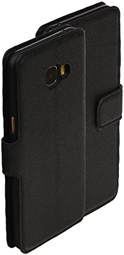 MobileFashion Hm Book Cases for Samsung Galaxy C5 Wallet Case Cover Booktype with Stand and Card Slots Black
