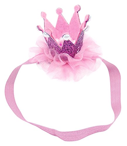 Healthy Clubs Baby Kids Girl's Glitter Crown Hair Band Headband Elastic Headwear