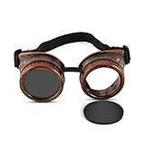 Vintage Brillen, Brawdress Steampunk Brille Punk Brille...