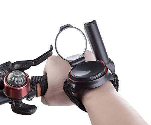 jiele Ralink Bike Rétroviseur réglable à 360 ° Vélo équipement Cycliste Bras Portez/Bracelet Safe arrière arrière pour vélo Rétroviseur