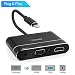 Produktbild Lightning auf HDMI VGA Audio Adapter Konverter Kabel, Lightning 8 Pin zu VGA & HDMI & Audio Adapter mit Micro USB Netzteil Anschluss & 3,5 mm Audio Port für iPhone 8/7/6/5/iPad4/iPad mini [Plug & Play]