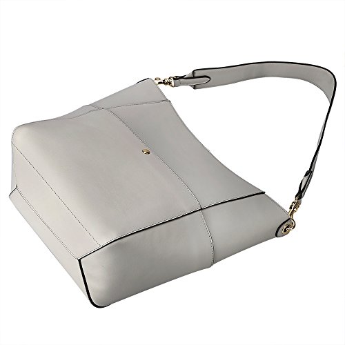 S-ZONE Frauen Art Vintage Leder Tote Schulterbeutel Handtaschen - 3