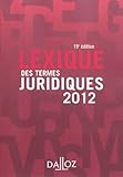 Lexique des termes juridiques