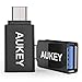 USB C Adapter, Aukey (CB-A1) Type C (USB-C) Male to USB 3.0 Type A Female Adapter for Apple New MacBook 12 Inch, Nexus 6P, Nexus 5x, Nokia N1, One Plus 2, and Other Devices - Black (Pack of 2) RS.640.00