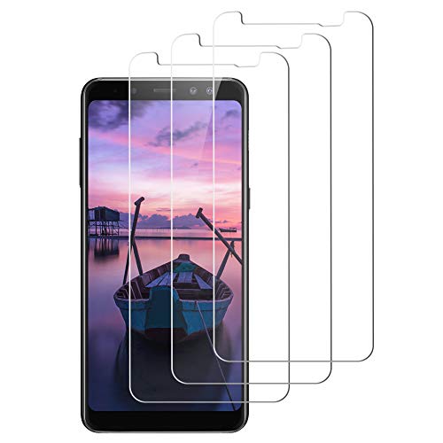 Enshant [3 Unidades Cristal Templado Samsung Galaxy a8 2018, Protector de Pantalla para Samsung Galaxy a8 2018[9H Dureza] [Anti-Scratch] Vidrio Templado Protector Pantalla Samsung Galaxy a8 2018
