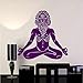 Produktbild WFYY Alte Yogi meditiert Mann Wandtattoos Lotus Pose Yoga Hindu Hinduismus Wandaufkleber Wasserdichte Design Dekoration 42X44 cm