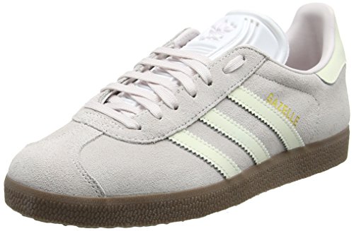 adidas Gazelle W, Zapatillas de Deporte Mujer, Gris (Orchid Tint/Footwear White/Gum), 38 EU