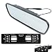 Produktbild WEPECULIOR Auto Parkassistent System Kit, 5" Farbe TFT LCD Auto Video Spiegel Monitor mit EU Auto 4LED Nummernschild Rahmen Rückfahrkamera Schwarz