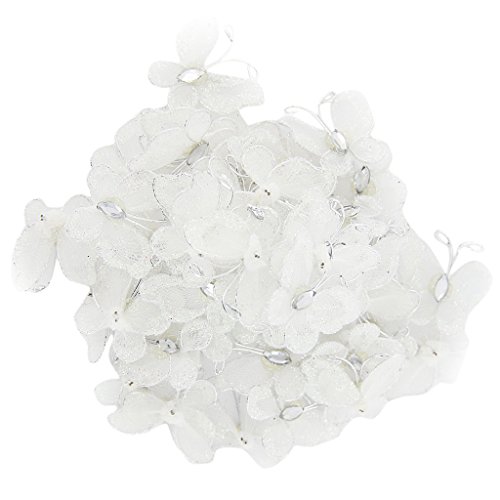 Ca. 50 Stk. Schmetterlinge Deko für Hochzeit – weiß - 9