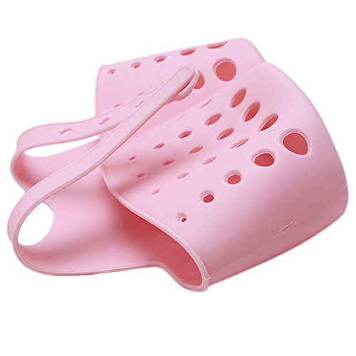 HENGSONG Hängende Aufbewahrungsbox Rack Korb Schwamm Wasche Tuch Toilettenseife Regal Organizer Küche Badezimmer Gadgets Spüle Storage Korb (Rosa) - 6
