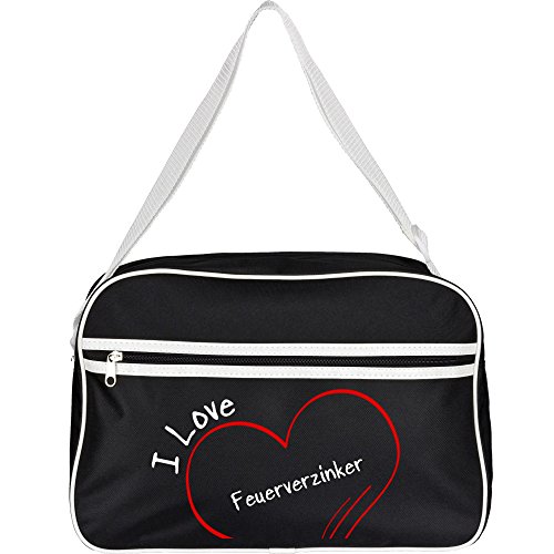 Preisvergleich Produktbild Retrotasche Modern I Love Feuerverzinker schwarz