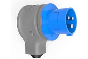 AW-Tools Camping 90° Winkel-Stecker CEE 32A/230V 3P Caravan Boot IP44