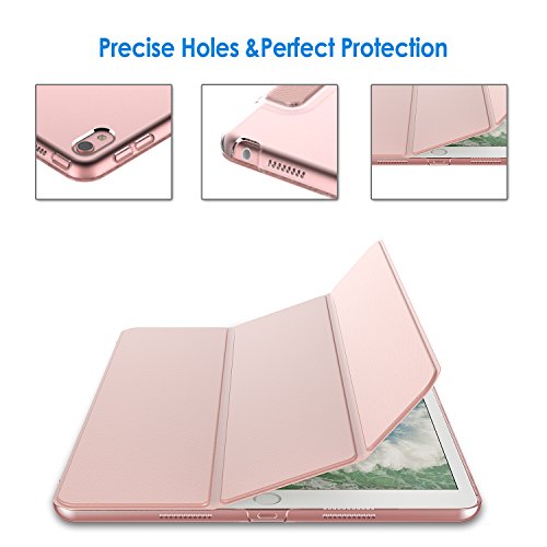 iPad Pro 10,5 Hülle, JETech Hülle Case Schutzhülle Tasche für Apple Neu iPad Pro 10,5″ Display 2017 mit Leichte Ständer und Auto-Einschlaf/Aufwach (Roségold) - 5