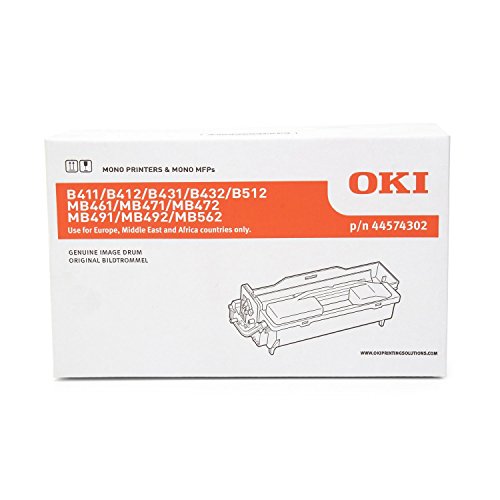Original Bildtrommel passend für OKI B 431 D OKI B411 44574302 – Premium Trommel – Schwarz – 25.000 Seiten - 2
