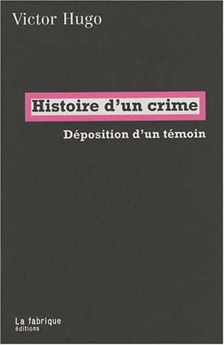 couverture de : Histoire d'un crime