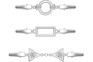 Azlanway Vintage Cardigan Clips für Damen – 3 Stück Retro Pullover Strickjacken Broschen Kragenverschluss, Schalclip Blusenclip Kleidclip, Elegante Kleidung Accessoires in Silber