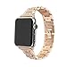 Produktbild Mumuj Mode Elegant Damen Metall Armband, Schmuck Glanz Ersatz Watch Band Jewelry Metallarmband mit Schmuck Ersatzband für Apple Watch 4 40mm (Gold)