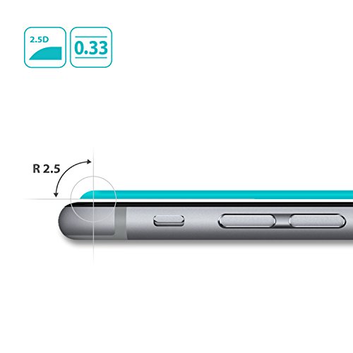 Protector de Pantalla para Apple iPhone 8 Ringke Invisible Defender Glass  MAX HD CLARIDAD  vidrio protector de Pantalla Garant  a de por vida de precisi  n de alta definici  n  HD  para iPhone8