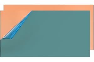 Uxney Lámina de cobre 99,9% ，Puro Hoja de Cobre 100mmx200mmx0,5mm，Adecuado para bricolaje, joyería, electricidad, reparación, industrial (2 piezas)