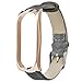 Produktbild Armband Für Xiaomi Mi Band 3 Band, MuSheng Leder Handgelenk Sport Band Ersatz Fitness Armband Strap für Xiaomi Mi Band 3 Smart Armband (Roségold)