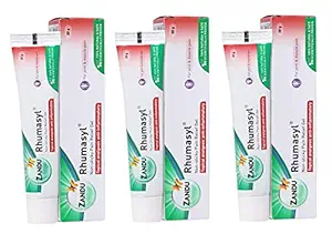Zandu Rhumasyl Gel, White, 90 ml, Pack of 3