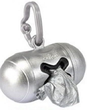 New City &amp; Go Dispenser for Dog wats and includes 20 bags - Metalic Colours (Silver)