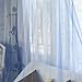 Netting Bed Canopy Round Mosquito Net (Blue) / Romance and Elegance Adder to Your Room and Skin Protector from Pesky Flying Insects