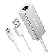 Produktbild UGREEN TV Stick Ethernetadapter für Chromecast 4K TV Stick Micro USB RJ45 LAN Adapter 10/100 Mbps Netztwerkadapter mit USB Stromversorgung Aluminium Silber