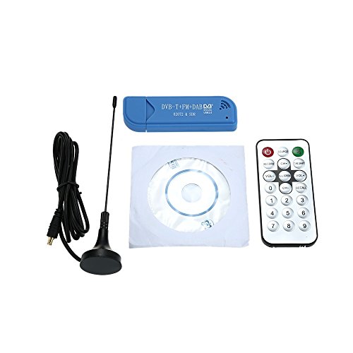 Gen&eacute;rico Mini USB digital port&aacute;til 2.0 Stick de TV DVB-T + DAB + FM + RTL2832U R820T2 Soporte del sintonizador del receptor SDR PTCM