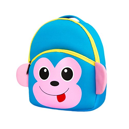 Preisvergleich Produktbild Kinder Rucksack, HUIHUI Cartoon Canvas Backpack Schultertaschen Wasserdicht Reiserucksack Outdoor Wanderrucksacke Rucksack Schultasche Mode 2018 verrückter (Rosa)